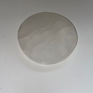 Selenite spiritual cleansing plate and black tourmaline orange